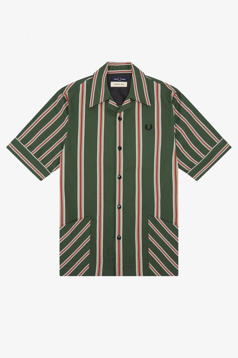 Green Fred Perry SM3032 Men's Shirts | PH 1531LISH